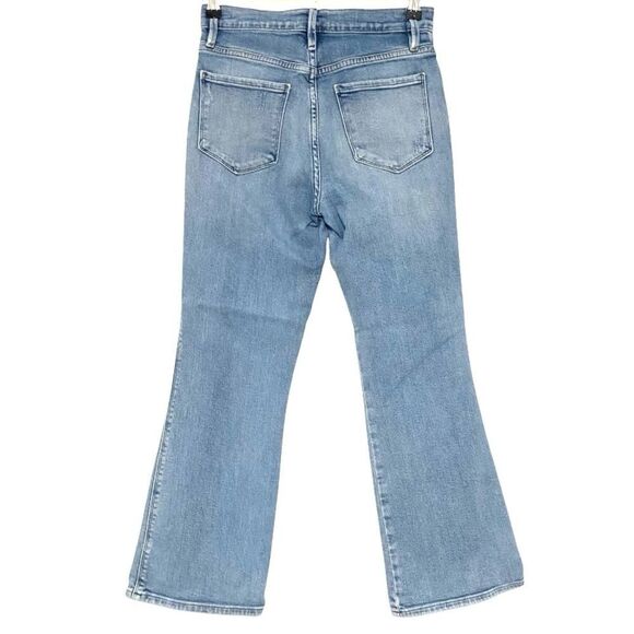 FRAME Jeans Boot Cut Le Sylvie Kick Boot High Waist Light Blue Wash Size 26 - Picture 5 of 14